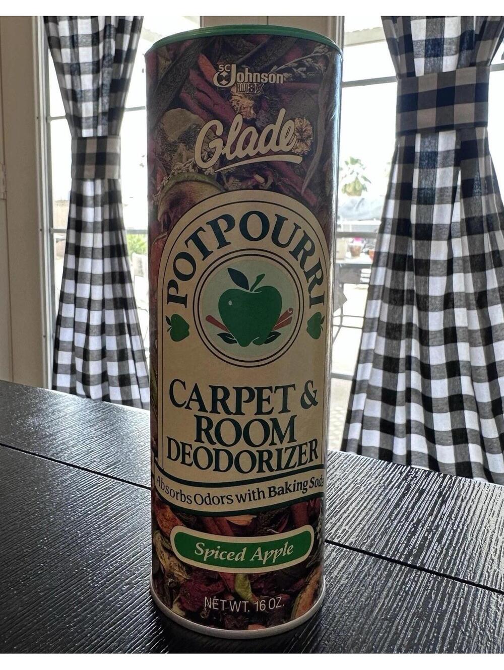 Vintage Glade Potpourri Spiced Apple Carpet Room Deodorizer 1989 Factory Seal
